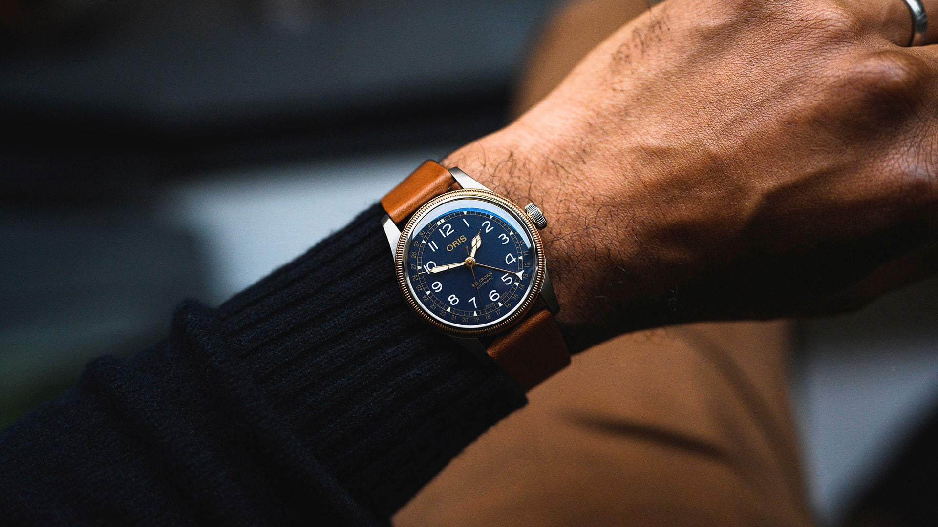 Big Crown ポインターデイト - 01 754 7741 4365-07 5 20 58 | Oris